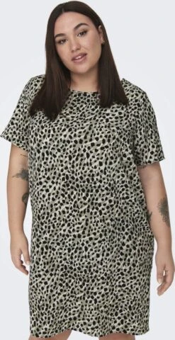 ONLY CARMAKOMA CARLUX SS TUNIC DRESS WVN NOOS Dames Jurk - Maat 48 -Trendyo Trendy Winkel 617x1200 11