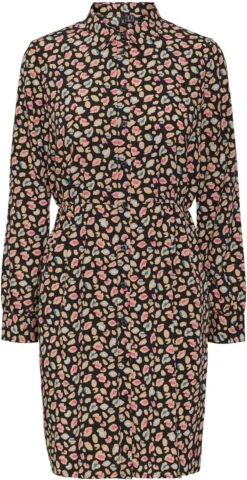 Vero Moda Jurk Vmingrid Ls Shirt Abk Dress Exp 10289936 Black Dames Maat - L -Trendyo Trendy Winkel 618x1200 10