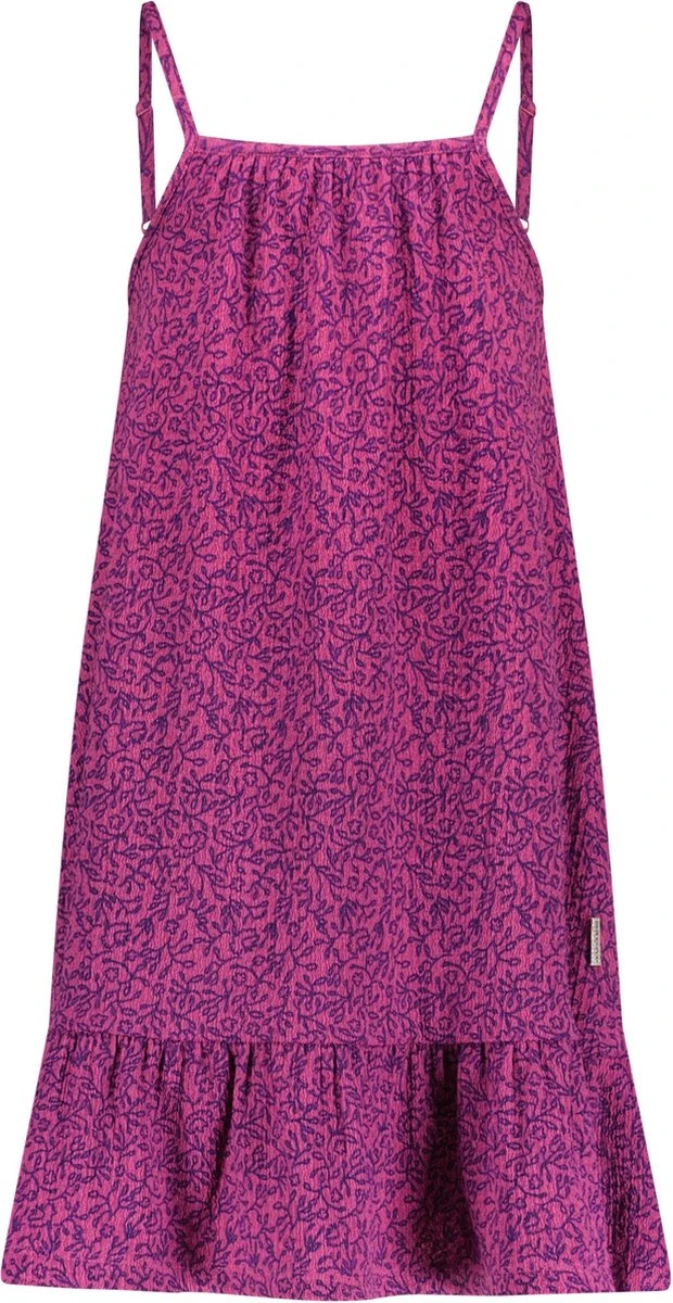 B.Nosy - Jurk Daphne - Flower Magenta - Maat 116 3 B.Nosy - Jurk Daphne - Flower Magenta - Maat 116