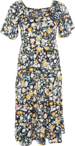 Trendyol Vrouwen Fluit Mouw V-hals Basis Grote Maten Jurk -Trendyo Trendy Winkel 620x1200 10