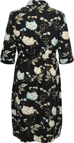 Only Carmakoma Carluxmie Jurk Zwart Gebloemd Maat 44 -Trendyo Trendy Winkel 622x1200 11