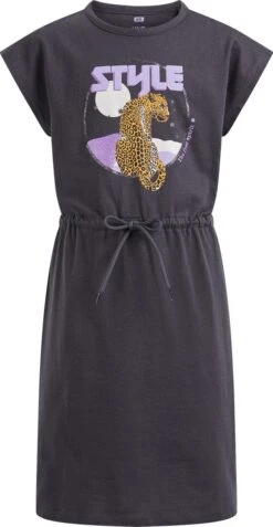 WE Fashion Meisjes Jurk Met Glitteropdruk