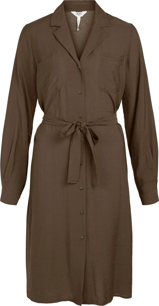 OBJECT OBJSELINE L/S SHIRT DRESS PB12 DIV Dames Jurk - Maat 38 3 OBJECT OBJSELINE L/S SHIRT DRESS PB12 DIV Dames Jurk - Maat 38
