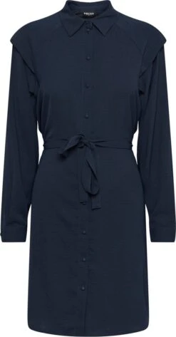 PIECES PCABIA LS SHIRT DRESS Dames Jurk - Maat S