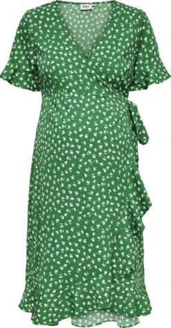 ONLY OLMOLIVIA S/S WRAP DRESS WVN NP Dames Jurk - Maat L