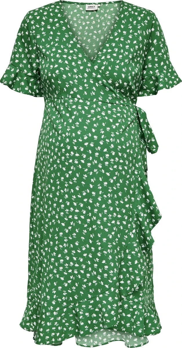 ONLY OLMOLIVIA S/S WRAP DRESS WVN NP Dames Jurk - Maat L 3 ONLY OLMOLIVIA S/S WRAP DRESS WVN NP Dames Jurk - Maat L