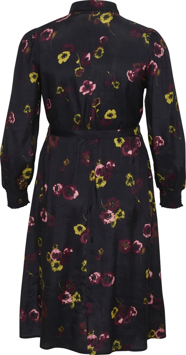 Kaffe Curve KCnanni Shirt Dress Dames Jurk - Maat 50 4 Kaffe Curve KCnanni Shirt Dress Dames Jurk - Maat 50 - Afbeelding 2