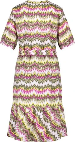 GERRY WEBER Dames Jurk Met A-lijn Grün/Lila/Pink Druck-44 -Trendyo Trendy Winkel 633x1200 3