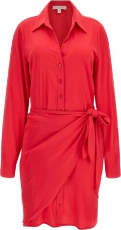 Guess ES LS Alya Dress Dames Jurk - Groen - Maat M -Trendyo Trendy Winkel 633x1200 5