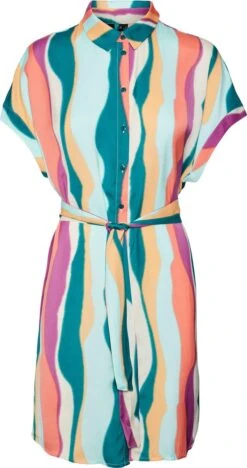 Vero Moda Jurk Vmtanya Cap Sleeve Abk Dress Wvn Lc 10291465 Everglade/tanya Dames Maat - S