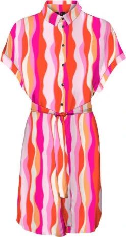 Vero Moda Jurk Vmtanya Cap Sleeve Abk Dress Wvn Lc 10291465 Pink Yarrow/tanya Dames Maat - XL