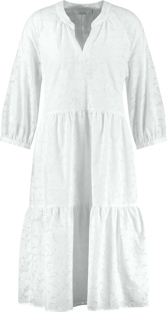 GERRY WEBER Dames Jurk Met A-lijn Off-white-46 6 GERRY WEBER Dames Jurk Met A-lijn Off-white-46 - Afbeelding 4