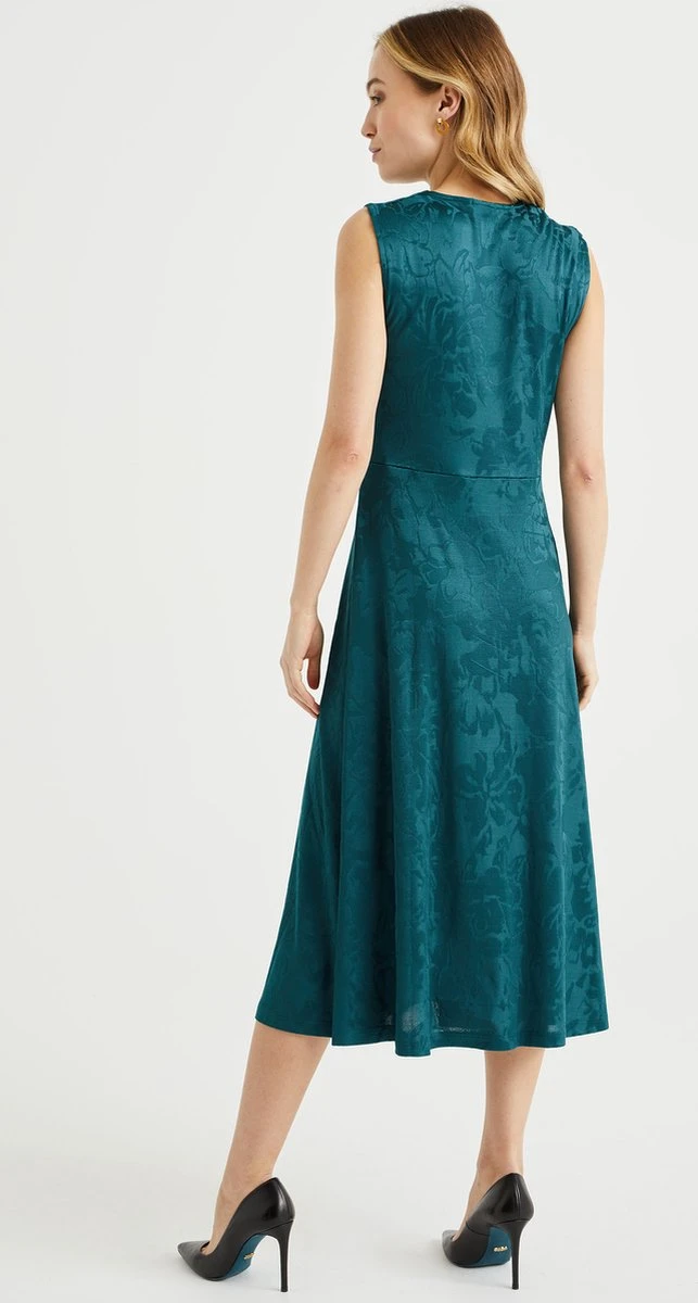 WE Fashion Dames Jurk Met Jacquard Dessin 4 WE Fashion Dames Jurk Met Jacquard Dessin - Afbeelding 2