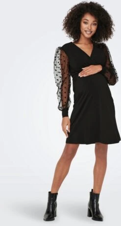 ONLY OLMJENNY L/S WRAP MIX DRESS Dames Jurk - Maat S -Trendyo Trendy Winkel 644x1200 6