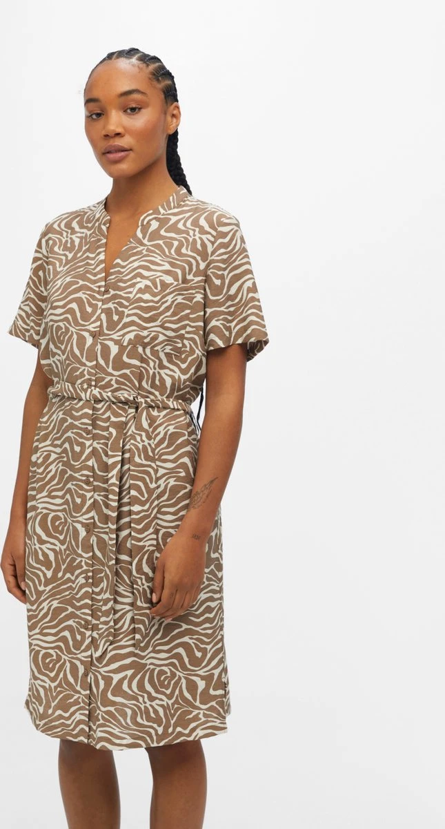 OBJECT OBJSELINE S/S SHIRT DRESS NOOS Dames Jurk - Maat 42 3 OBJECT OBJSELINE S/S SHIRT DRESS NOOS Dames Jurk - Maat 42