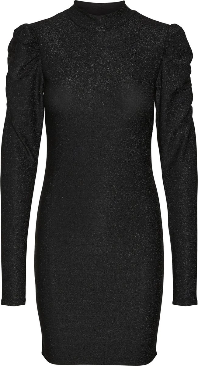NOISY MAY NMINFINITY L/S ROUCHING DETAIL DRESS Dames Jurk - Maat S 3 NOISY MAY NMINFINITY L/S ROUCHING DETAIL DRESS Dames Jurk - Maat S