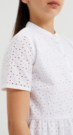 WE Fashion Meisjes Jurk Met Broderie Anglaise -Trendyo Trendy Winkel 654x1200