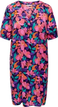 Only Carmakoma Carfinola Jurk Meerkleurig Maat 50