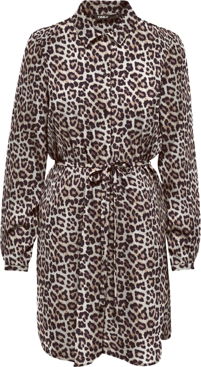 ONLY ONLNOVA LUX L/S SHIRT DRESS AOP PTM Dames Jurk - Maat M 3 ONLY ONLNOVA LUX L/S SHIRT DRESS AOP PTM Dames Jurk - Maat M