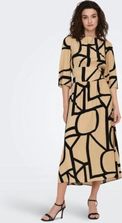 ONLY ONLAVA 3/4 MIDI DRESS PTM Dames Jurk - Maat M -Trendyo Trendy Winkel 656x1200 9