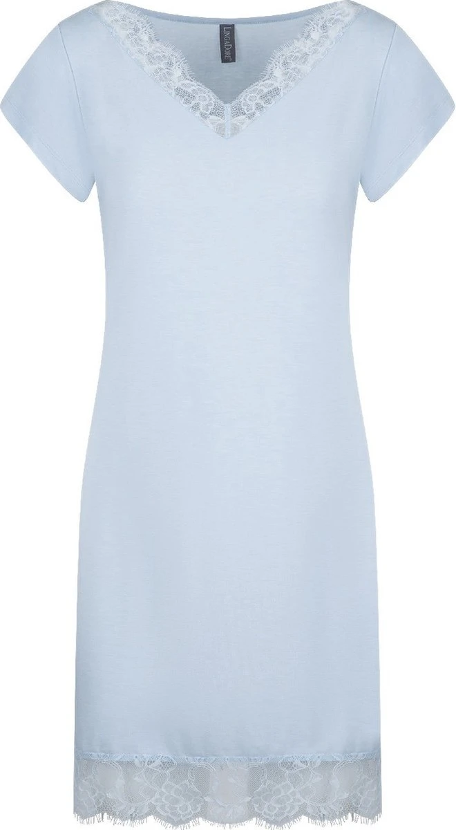 LingaDore Ballad Blue Pyjama Jurk Blauw XXL 6 LingaDore Ballad Blue Pyjama Jurk Blauw XXL - Afbeelding 4