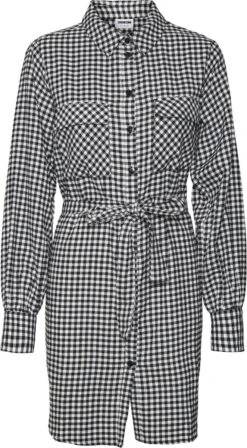 NOISY MAY NMERIK L/S SHIRT DRESS WVN Dames Jurk - Maat S