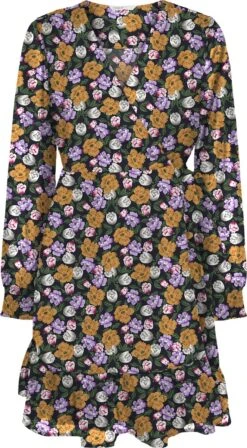 ONLY ONLSTAR L/S WRAP DRESS PTM Dames Jurk - Maat L