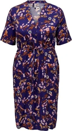 Only Carmakoma Carnova Jurk Blauw Maat 52 -Trendyo Trendy Winkel 666x1200 17