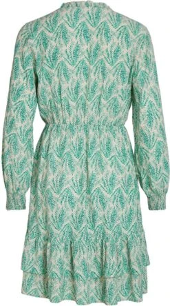 Vila Jurk Vikikki Coa L/s Short Dress/su/lc 14087773 Birch/coa Dames Maat - 38 -Trendyo Trendy Winkel 667x1200 14