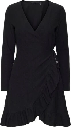 VERO MODA VMHAYA LS SHORT DRESS GA NOOS Dames Jurk - Maat XS