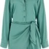 Guess ES LS Alya Dress Dames Jurk - Groen - Maat L -Trendyo Trendy Winkel 673x1200 6