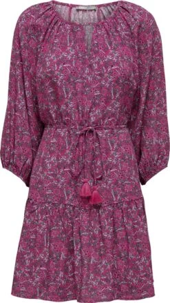 ONLY ONLKEIRA 7/8 TASSEL DRESS PTM Dames Jurk - Maat L