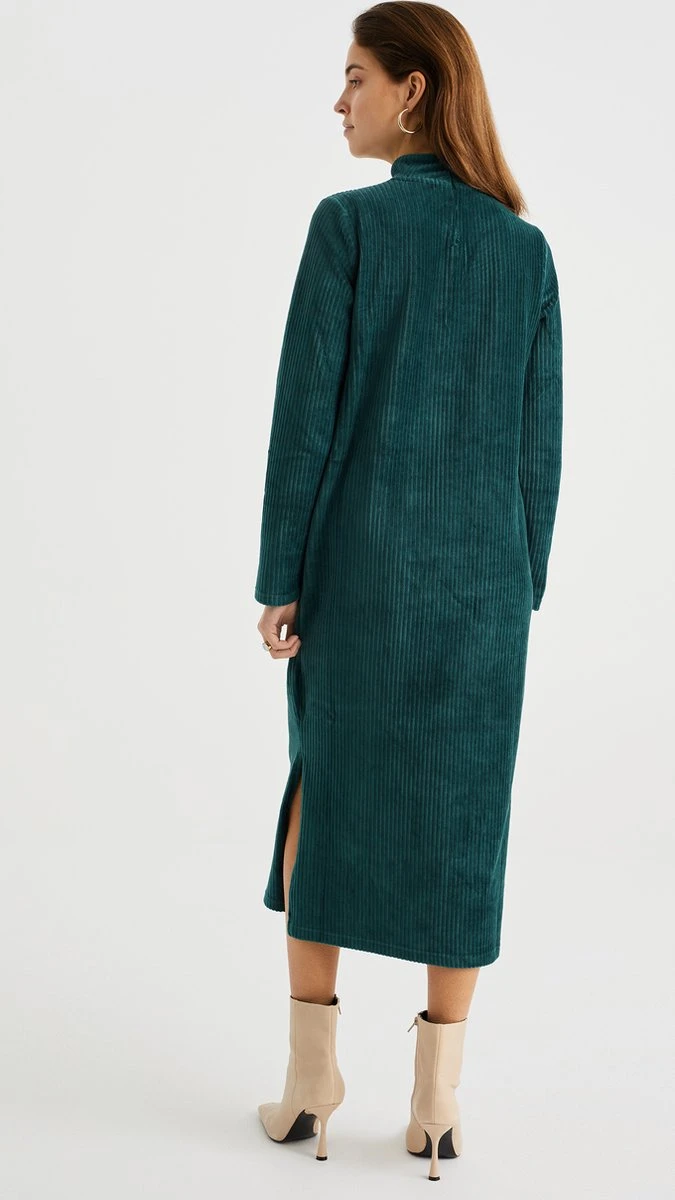 WE Fashion Dames Jurk Van Ribstof 5 WE Fashion Dames Jurk Van Ribstof - Afbeelding 3