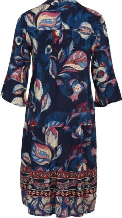 Cassis Korte Jurk In Viscose Met Etnisch Motief -Trendyo Trendy Winkel 676x1200 3