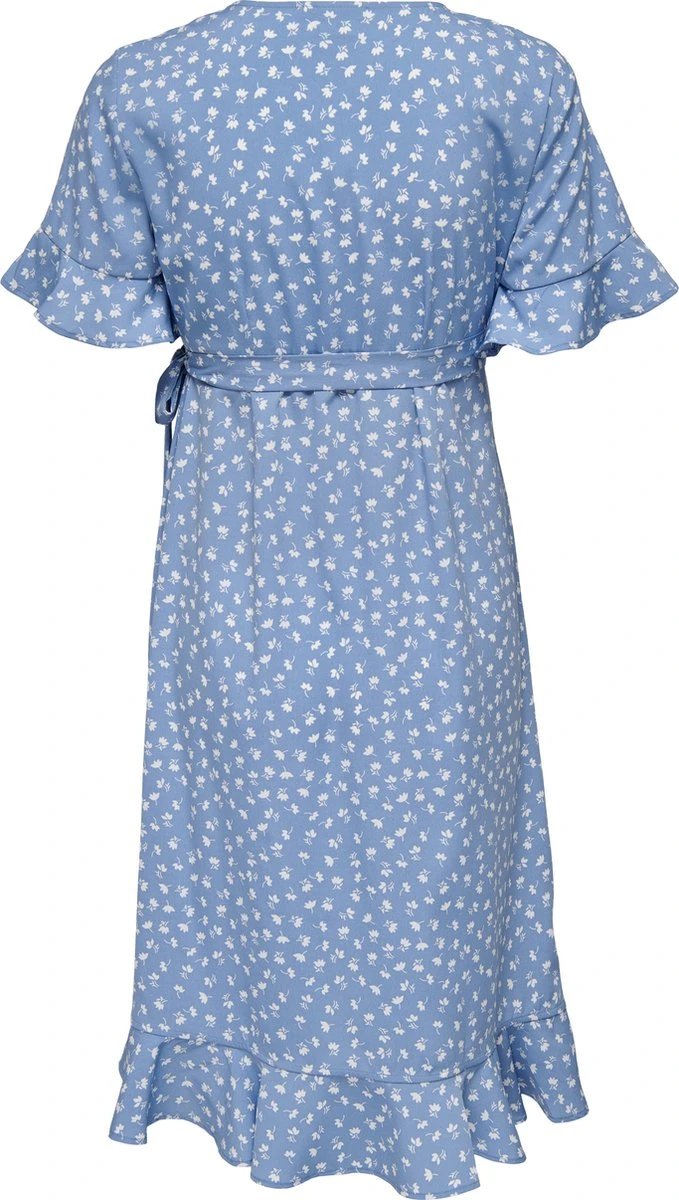 ONLY OLMOLIVIA S/S WRAP DRESS WVN NP Dames Jurk - Maat L 4 ONLY OLMOLIVIA S/S WRAP DRESS WVN NP Dames Jurk - Maat L - Afbeelding 2