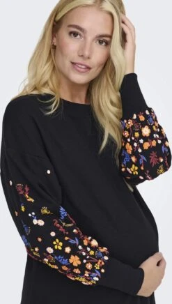 ONLY MATERNITY ONLY OLMBROOKE L/S LONG FLOWER DRESS JRS Dames Jurk - Maat L -Trendyo Trendy Winkel 680x1200 3