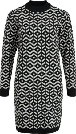OBJECT OBJTHESS L/S JACQUARD KNIT DRESS Dames Jurk - Maat M -Trendyo Trendy Winkel 681x1200 2