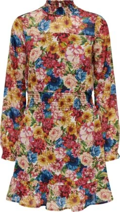 ONLY ONLSTAR L/S SMOCK DRESS PTM Dames Jurk - Maat M