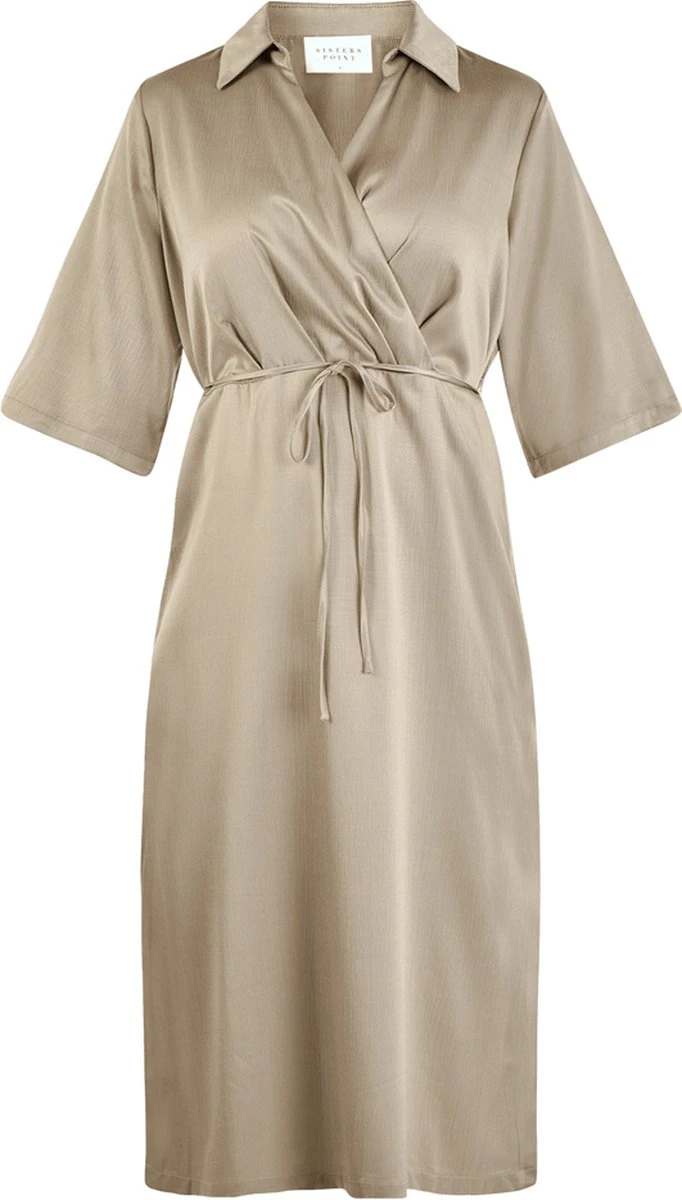 Sisters Point – Jurk – VISOLA- EARTH-beige - Maat M 3 Sisters Point – Jurk – VISOLA- EARTH-beige - Maat M