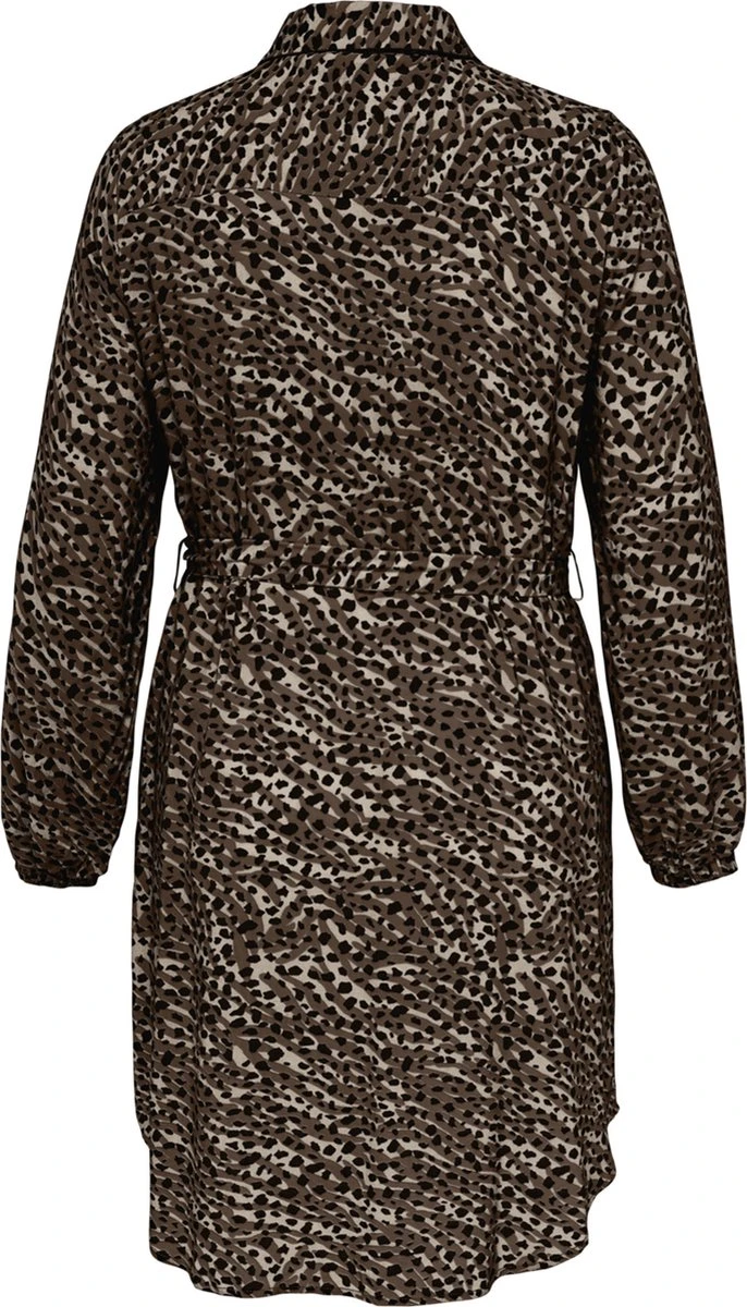 ONLY CARMAKOMA CARLOLLILISE LS SHIRT DRESS AOP BF Dames Jurk - Maat 46 4 ONLY CARMAKOMA CARLOLLILISE LS SHIRT DRESS AOP BF Dames Jurk - Maat 46 - Afbeelding 2