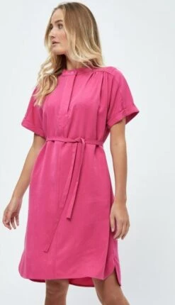 Minus Jurk Nilin Shirt Dress 1 Mi5216 7211 Super Pink Dames Maat - 42 -Trendyo Trendy Winkel 690x1200 7