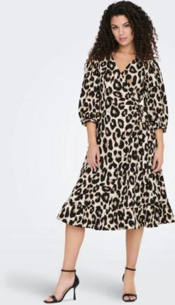 ONLY ONLOLIVIA 3/4 WRAP MIDI DRESS WVN NOOS Dames Jurk - Maat S -Trendyo Trendy Winkel 690x1200 9