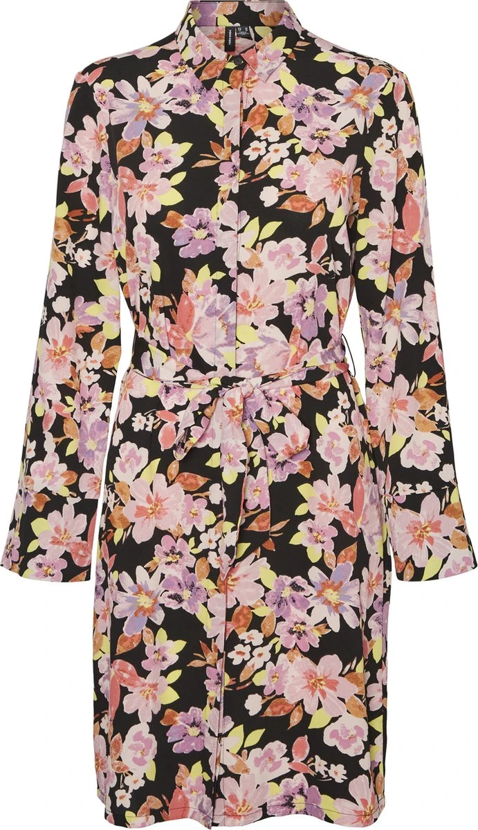 VERO MODA VMLUCIA LS ABK SHIRT DRESS WVN CUR Dames Jurk - Maat 50 3 VERO MODA VMLUCIA LS ABK SHIRT DRESS WVN CUR Dames Jurk - Maat 50