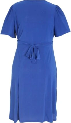 Paprika Korte, Effen Bow Jurk Met Smokwerk Op De Taille -Trendyo Trendy Winkel 692x1200 2