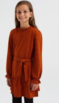 WE Fashion Meisjes Jurk Met Dessin En Structuur -Trendyo Trendy Winkel 696x1200