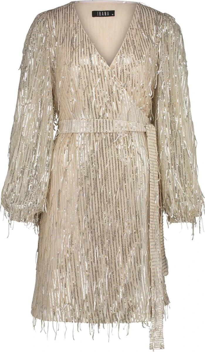 Ibana Sangria Jurken Dames - Kleedje - Rok - Jurk - Gebroken Wit - Maat L 3 Ibana Sangria Jurken Dames - Kleedje - Rok - Jurk - Gebroken Wit - Maat L