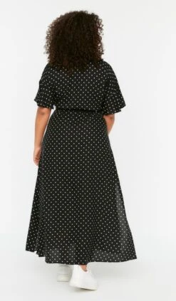 Trendyol Vrouwen Standaard Mouw Kraag Basis Grote Maten Jurk -Trendyo Trendy Winkel 700x1200 13