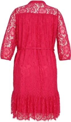 Paprika Korte, Effen Jurk Met Kant -Trendyo Trendy Winkel 701x1200 8