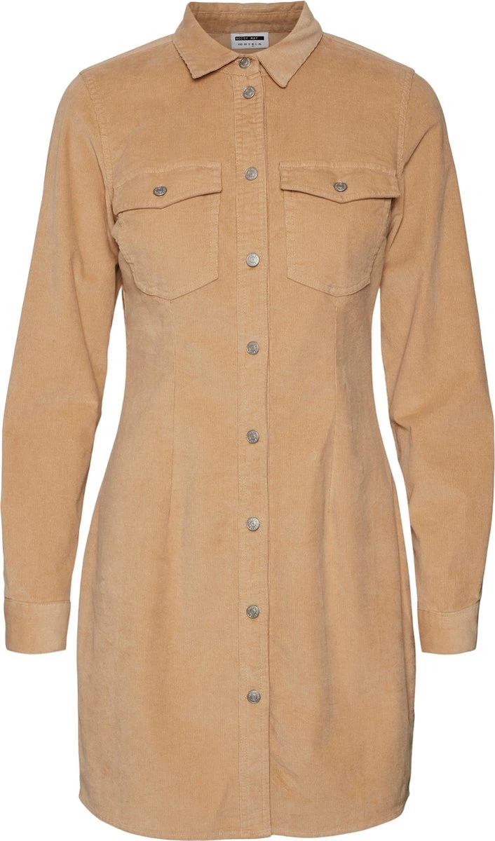 NOISY MAY NMJOY L/S CORDUROY DRESS Dames Jurk - Maat S 3 NOISY MAY NMJOY L/S CORDUROY DRESS Dames Jurk - Maat S
