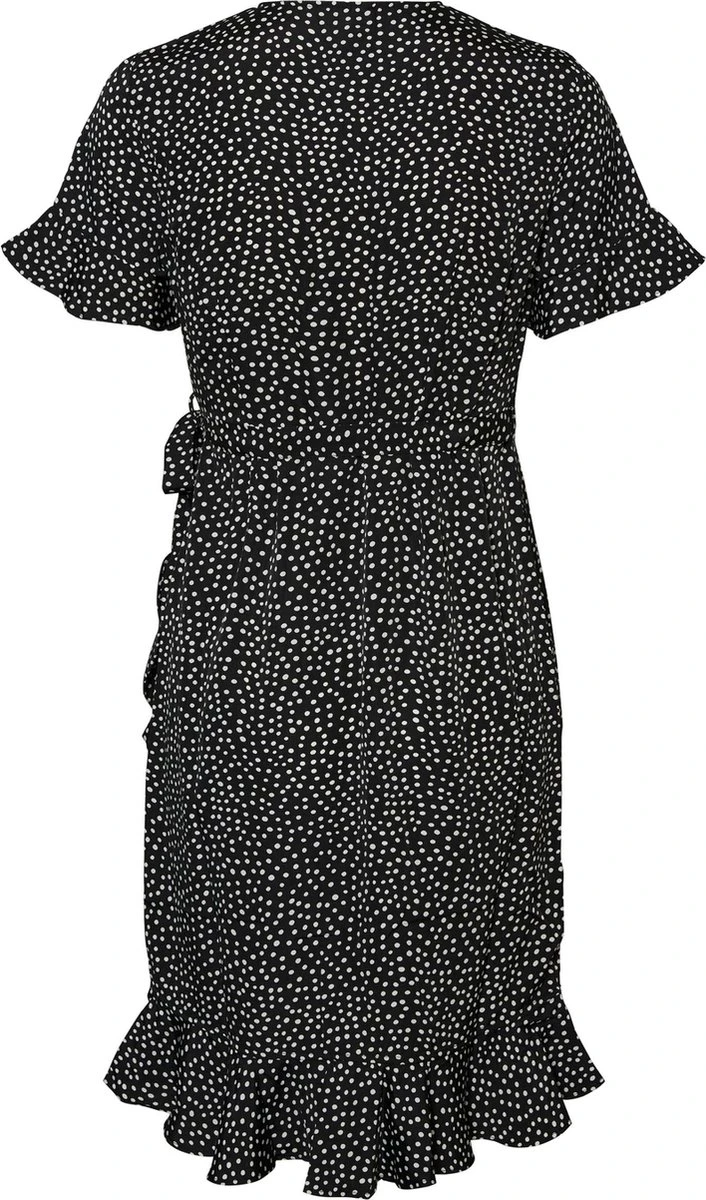 VERO MODA VMHENNA 2/4 WRAP FRILL DRESS WVN Dames Jurk - Maat XXL 4 VERO MODA VMHENNA 2/4 WRAP FRILL DRESS WVN Dames Jurk - Maat XXL - Afbeelding 2